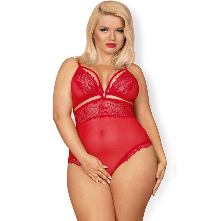 Obsessive - Sexy Lingerie - 838 Teddy - XXL - Red