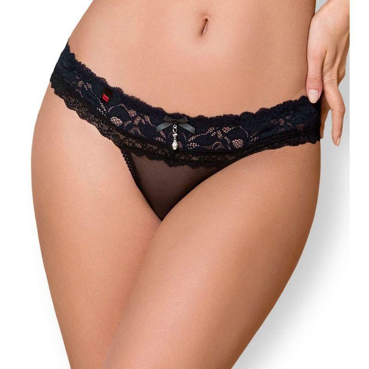 Obsessive - Sexy Lingerie - 866 Panties - S/M - Black - Lucidtoys