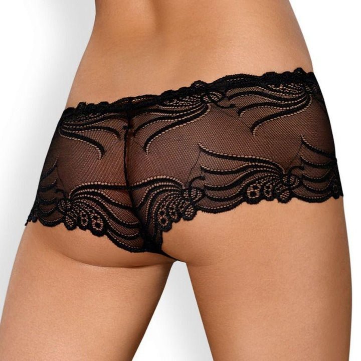 Obsessive - Sexy Lingerie - 828 Shorties - L/XL - Black - Lucidtoys