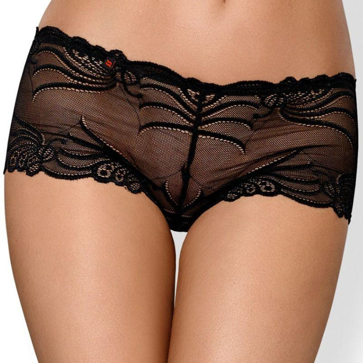 Obsessive - Sexy Lingerie - 828 Shorties - L/XL - Black - Lucidtoys