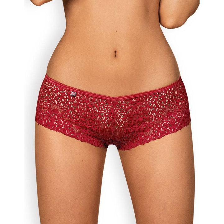 Obsessive - Sexy Lingerie - Lividia Shorties - L/XL - Red - Lucidtoys