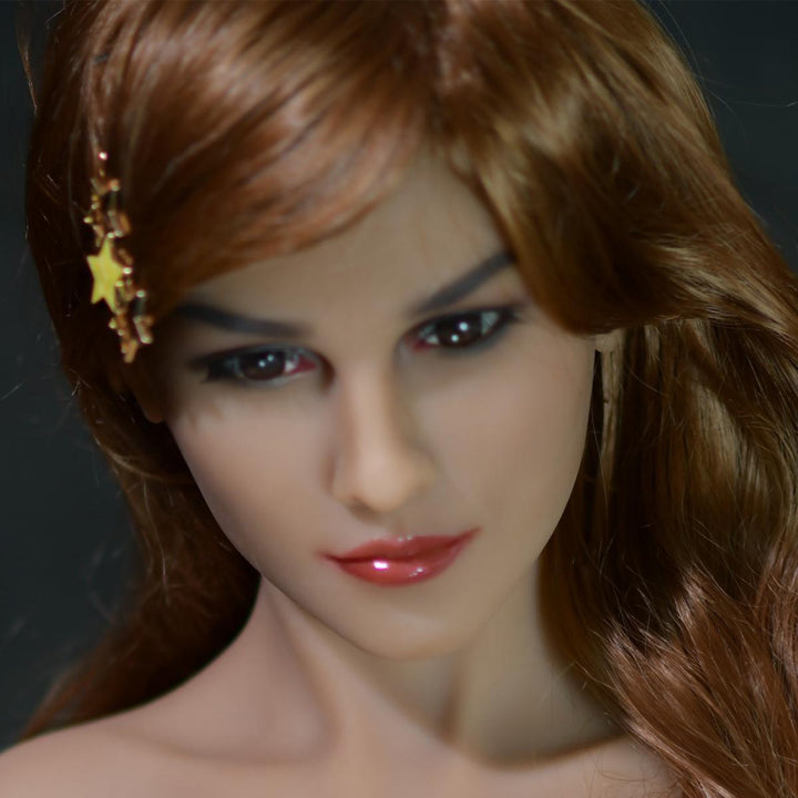 Allure Athena Head - Sex Doll Head - M16 Compatible - Tan - Lucidtoys