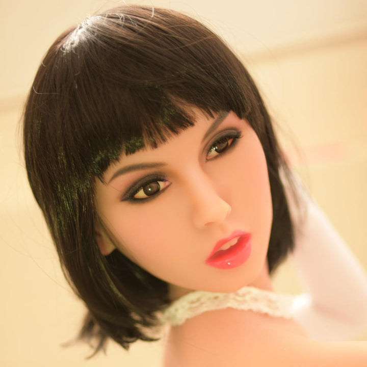 Allure Melanie Head - Sex Doll Head - M16 Compatible - Tan - Lucidtoys
