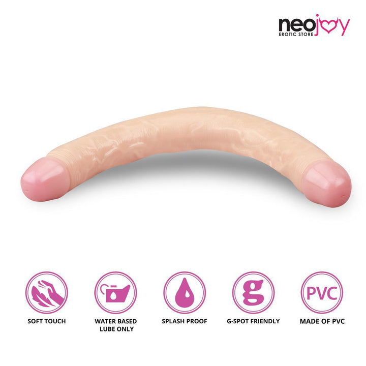 Neojoy - Realistic Double-Ended Dildo PVC - Flesh