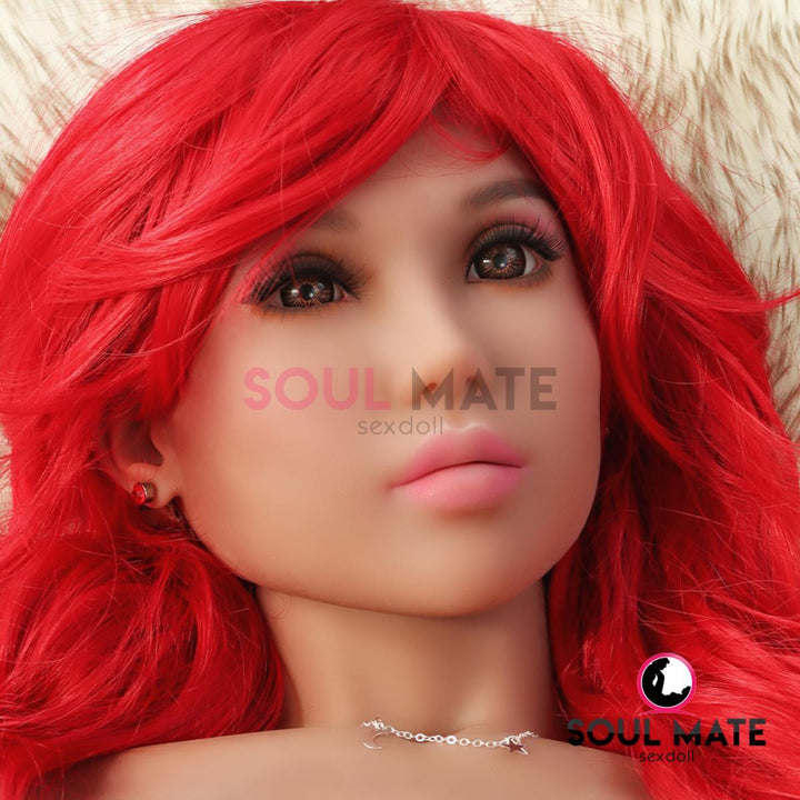 SoulMate Dolls - Lauren Head - Sex Doll Heads - Light Brown - Lucidtoys