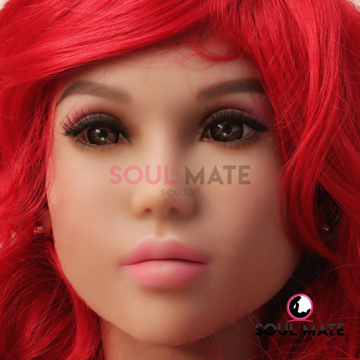 SoulMate Dolls - Lauren Head - Sex Doll Heads - Light Brown - Lucidtoys