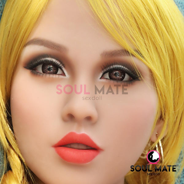 SoulMate Dolls - Harmony Head - Sex Doll Heads - Light Brown - Lucidtoys