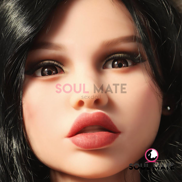 SoulMate Dolls - Sienna Head - Sex Doll Heads - Light Brown - Lucidtoys