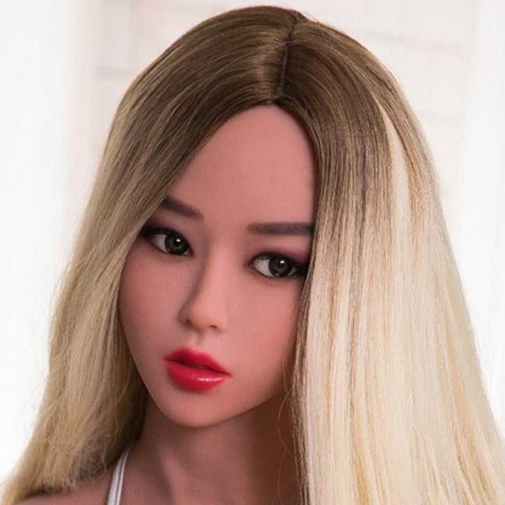 Clearance item RF144 - Firedoll Sex Doll Head - Light Tan - Lucidtoys