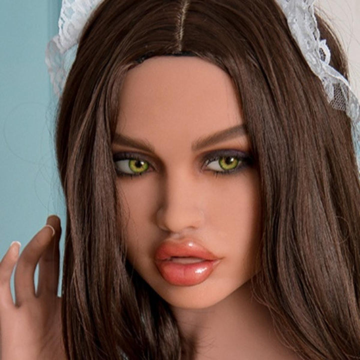 Firedoll - Ellya - Sex Doll Head - M16 Compatible - Light Tan - Lucidtoys