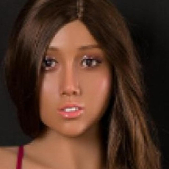 XYDoll Head - Julia - Realistic Sex Doll Head- M16 Compatible - Tan - Lucidtoys