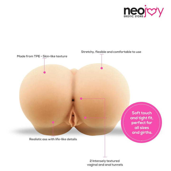 Neojoy - Big Shot Butt - Brown - Lucidtoys