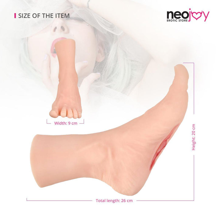 Neojoy Erika Foot Fetish - Foot Vagina Masturbator - TPE Skin Feel - Sexy Size 0.9 kg - Lucidtoys