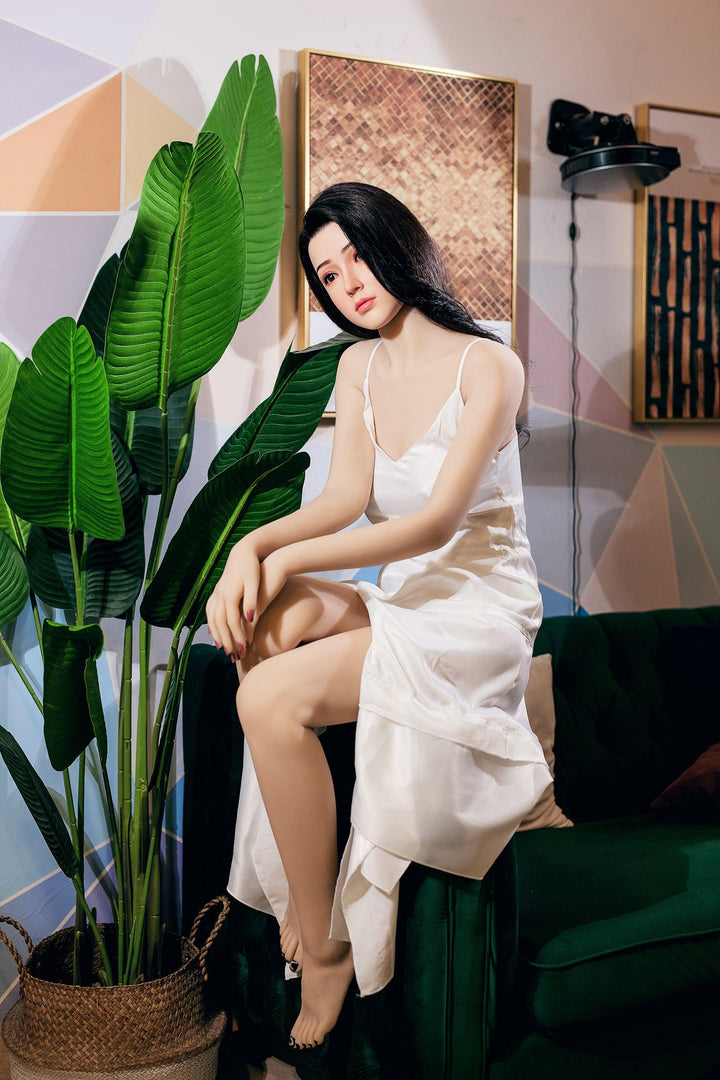 XYDoll - Xia - Silicone TPE Hybrid Sex Doll - 168cm - Implanted Black Hair - Natural - Lucidtoys