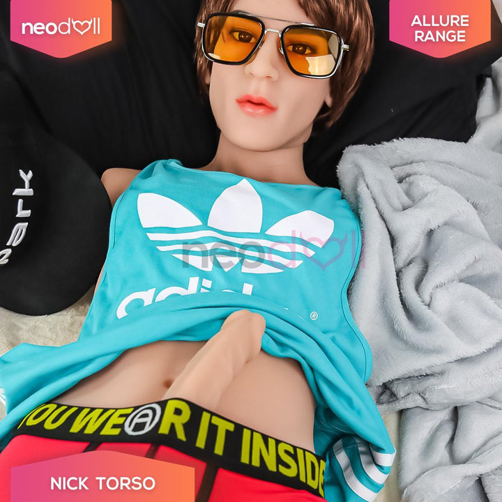 Neodoll Allure - Nick Head With Male Sex Doll Torso - Tan - 17cm Dildo - Lucidtoys
