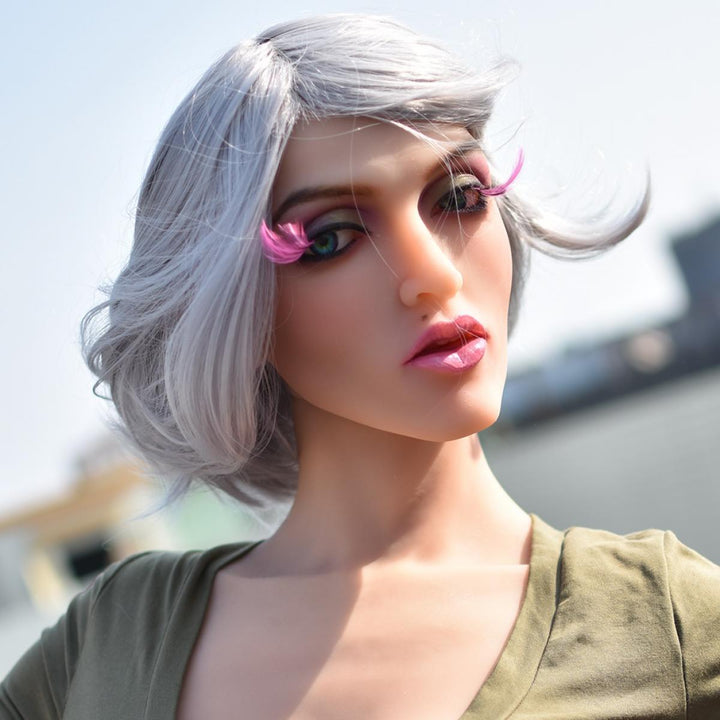Neodoll Allure Everleigh - Realistic Sex Doll Head - Tan - Lucidtoys
