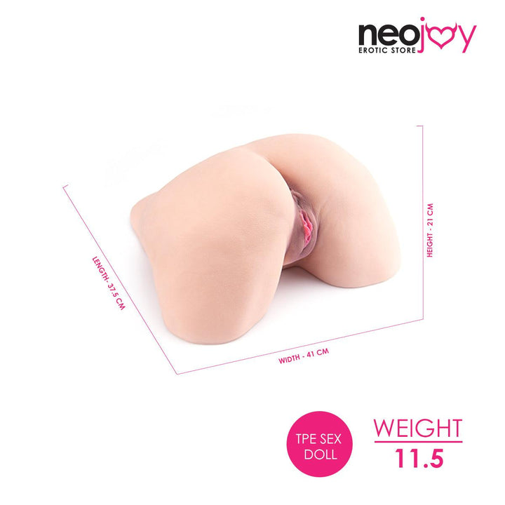 Neojoy - Cute whole real texture big Butt - 11.5KG - Flesh White - Lucidtoys