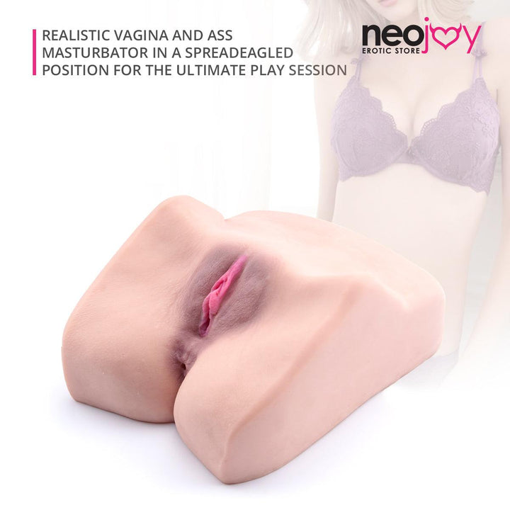 Neojoy - Cute whole real texture Butt stroker- 3.4KG - Flesh White - Lucidtoys