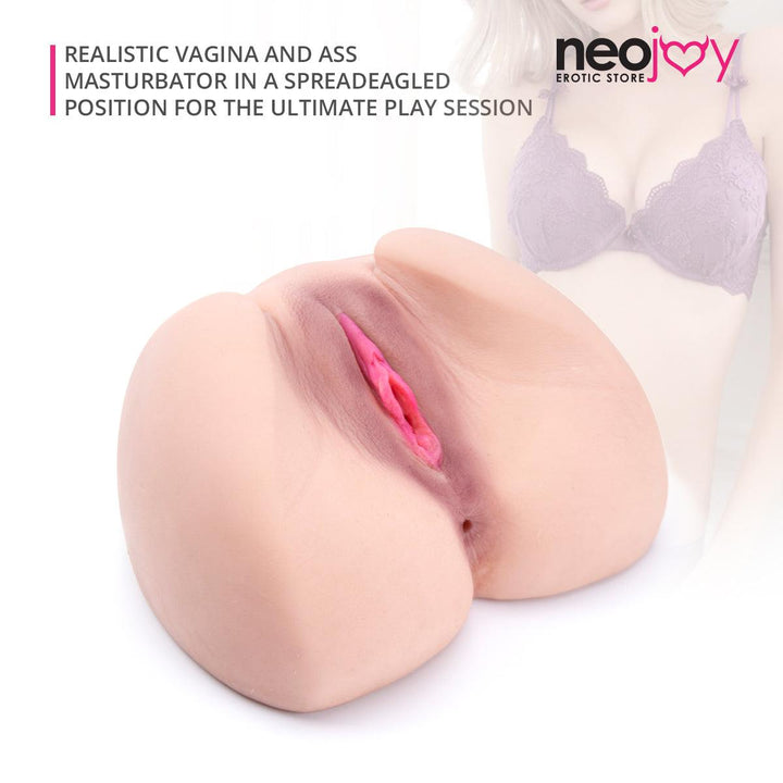 Neojoy - Cute whole real texture Butt stroker - 2.3KG - Flesh White - Lucidtoys