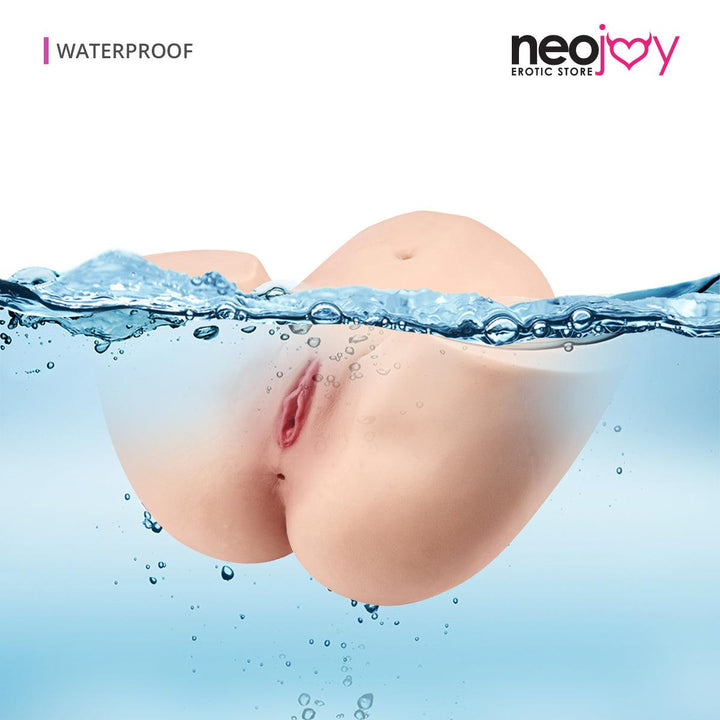 Neojoy - Cute whole real texture Butt stroker - 15KG - Flesh White - Lucidtoys