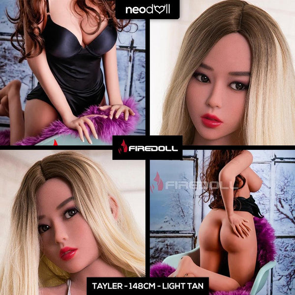 Fire Doll - Tayler - Realistic Sex Doll- Tongue included - 148cm - Light Tan - Lucidtoys