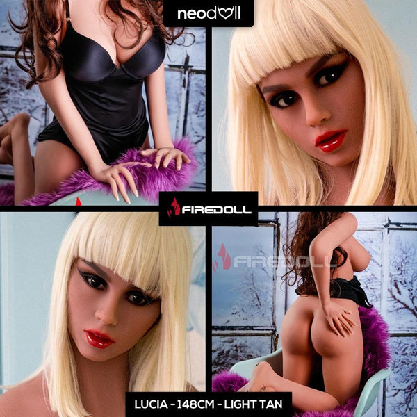 Fire Doll - Lucia - Realistic Sex Doll - Tongue included - 148cm - Light Tan - Lucidtoys