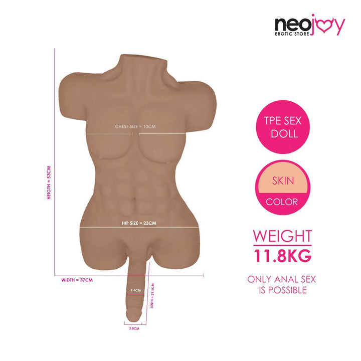 Clearance Neojoy - King Fighter Male Sex Doll (Latin Color) 11.8KG - Lucidtoys