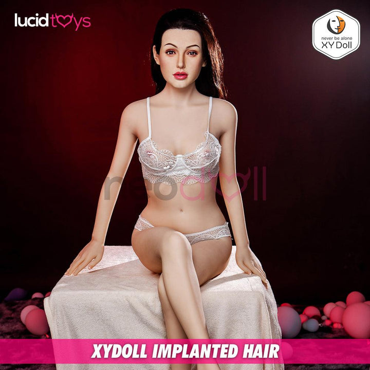 XYDoll - Isabel Small - Silicone TPE Hybrid Sex Doll - 158cm - Implanted Hair - Natural - Lucidtoys