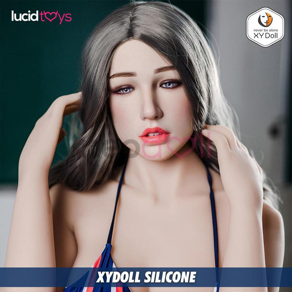 XY - Stacy - Silicone Sex Doll Head - M16 Compatible - Natural - Lucidtoys