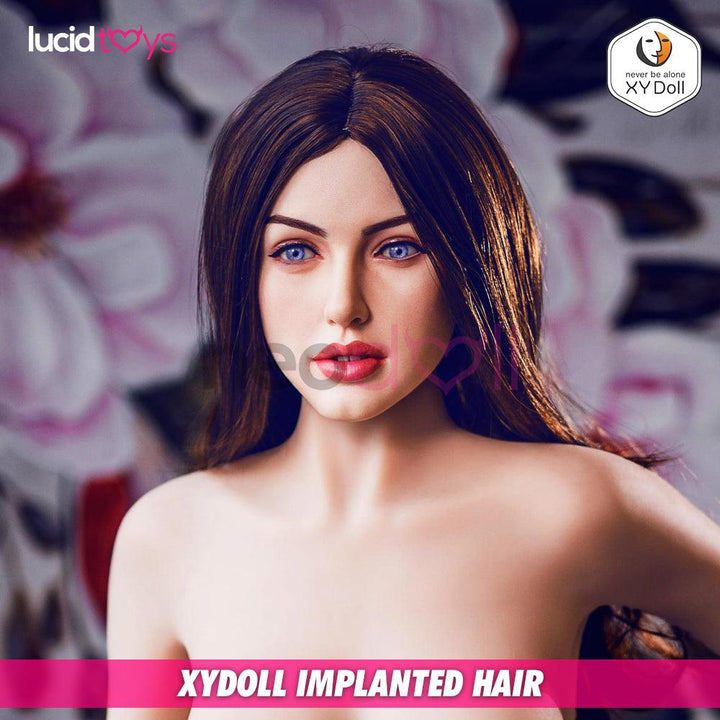 XYDoll - Isabel - Sex Doll Head - Implanted Hair - Black - Lucidtoys