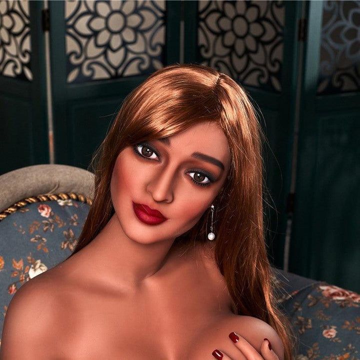 Neodoll Racy Bessie - Sex Doll Head - Brown - Lucidtoys