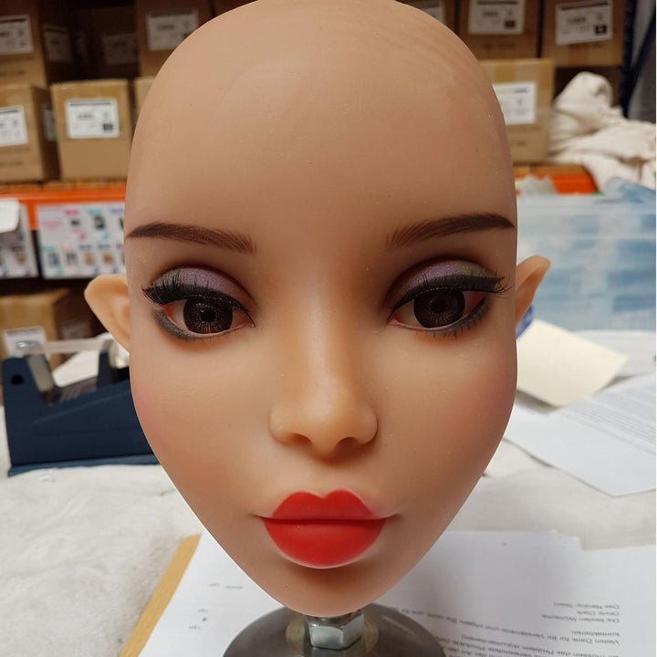 SoulMate Doll - Sophia - Sex Doll Head - Light Brown - Lucidtoys