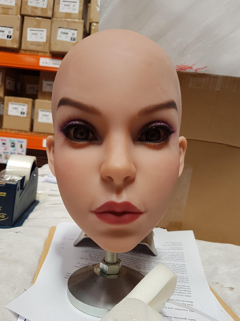 SoulMate Dolls - Female Sex Doll Head - Light Brown video