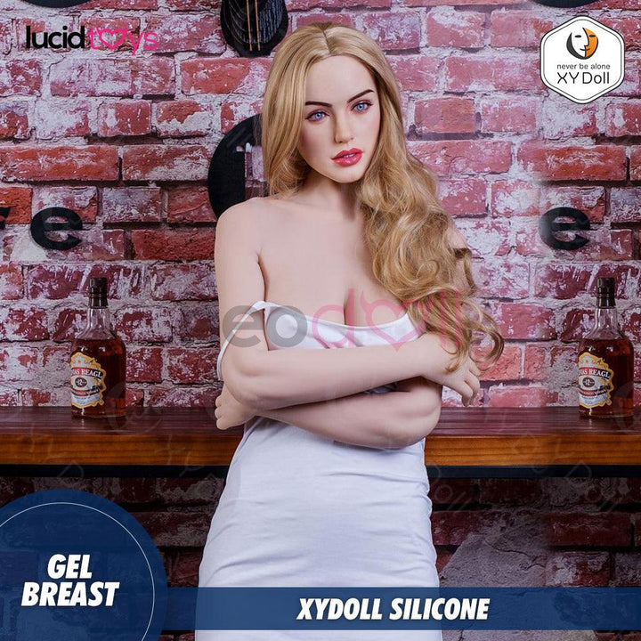 XYDoll Silicone Real Head Sex doll - Isabel - Silicone TPE Hybrid Sex Doll - Gel Breast - 170cm - Natural - Lucidtoys