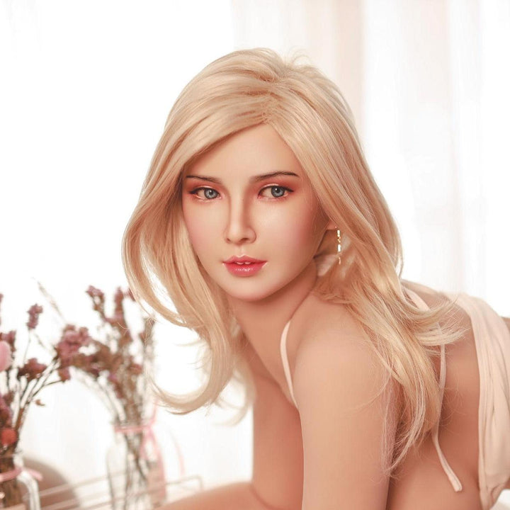 Neodoll Sugar Babe - Jennifer - Silicone Sex Doll Head - Implanted Hair - Silicone Colour - Lucidtoys