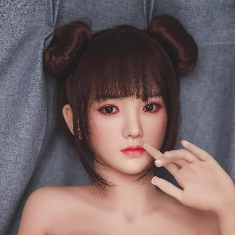 Neodoll Sugar Babe - Jacqueline - Silicone Sex Doll Head - Implanted Hair - Silicone Colour video