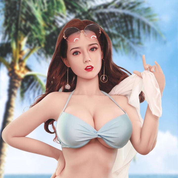 Neodoll Sugar Babe - Gracelynn - Silicone Sex Doll Head - Implanted Hair - Silicone Colour - Lucidtoys