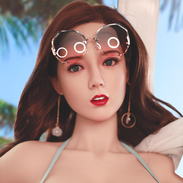 Neodoll Sugar Babe - Gracelynn - Silicone Sex Doll Head - Implanted Hair - Silicone Colour - Lucidtoys