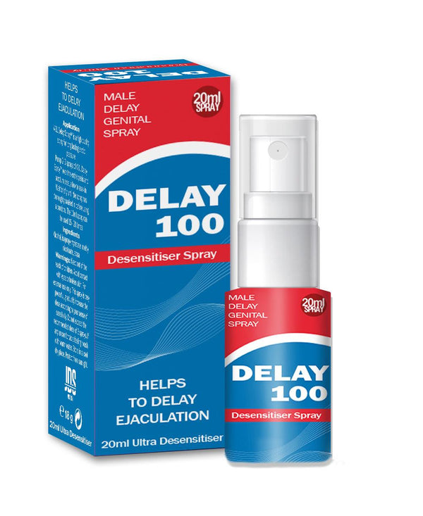 DELAY 100 Desensitiser Spray - Male Delay Genital Spray - 20ml - Lucidtoys