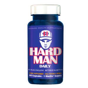 HARD MAN DAILY - Male Libido Booster - 60 Capsules 1 Month Supply - Made in UK - Lucidtoys
