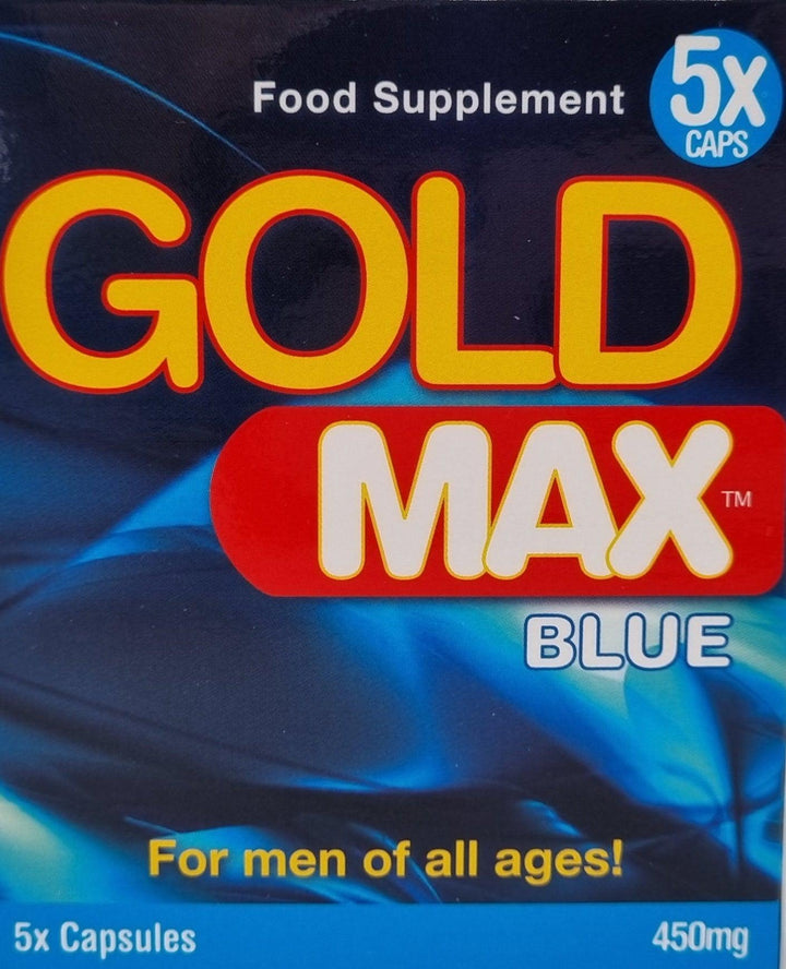 GoldMAX BLUE 5 Pack - Male Sex Enhancer Supplement - Lucidtoys