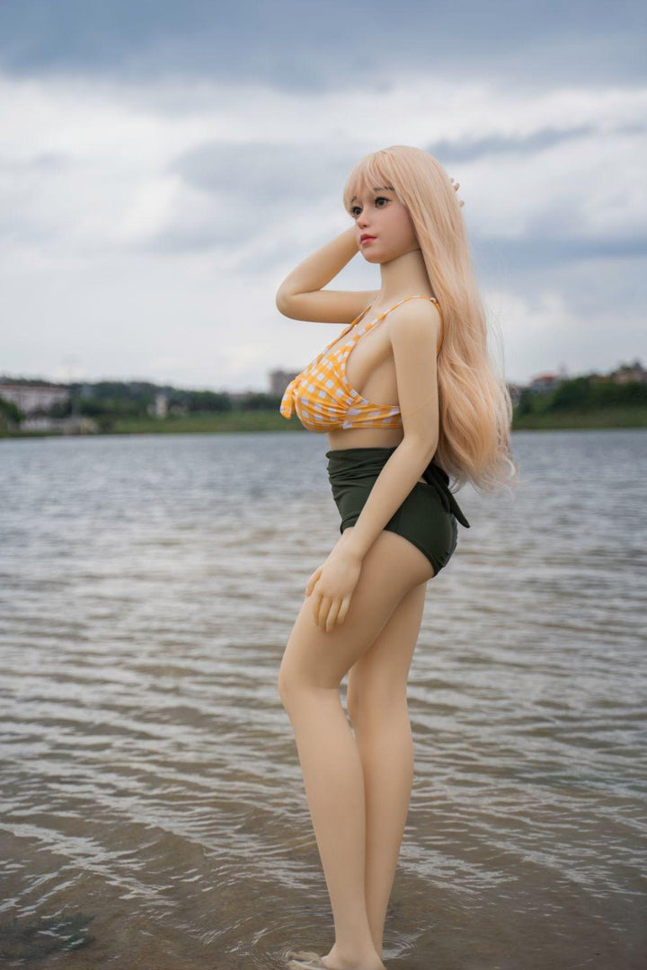 Zelex Doll - Emilie - Silicone TPE Hybrid Sex Doll - Gel Breast - 155cm - Natural - Lucidtoys