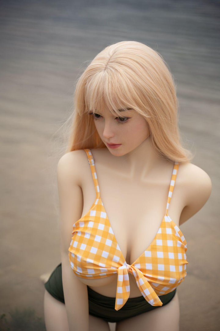Zelex Doll - Emilie - Silicone TPE Hybrid Sex Doll - Gel Breast - 155cm - Natural - Lucidtoys