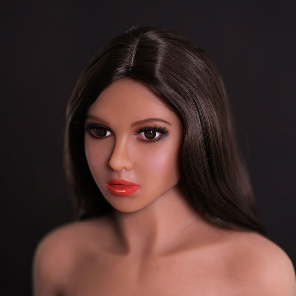 Neodoll Girlfriend Evie - Sex Doll Head - M16 Compatible - Tan - Lucidtoys