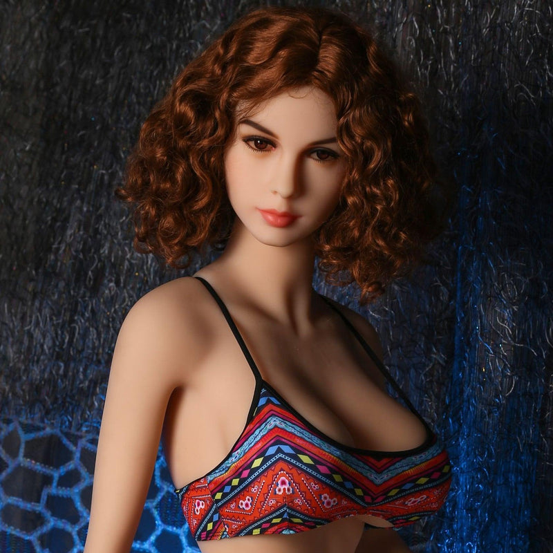 Fire Doll - Madge - Sex Doll Head - Light Tan video