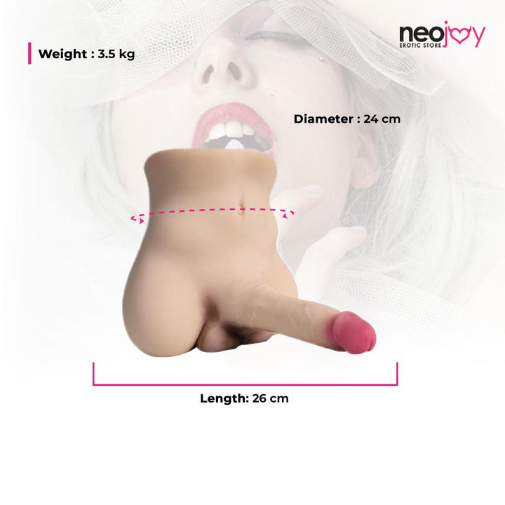 Neojoy - Male Mini Torso - 3.5kg - White Skin - Lucidtoys