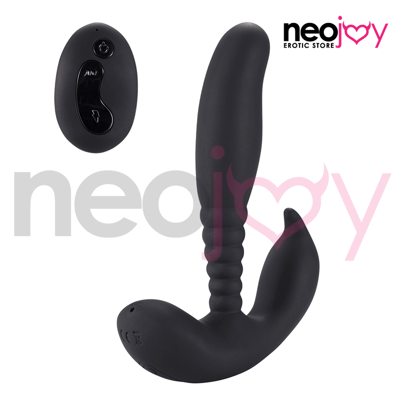 Neojoy Anal Pleasure Dual Vibrating Prostate Stimulator - Black video