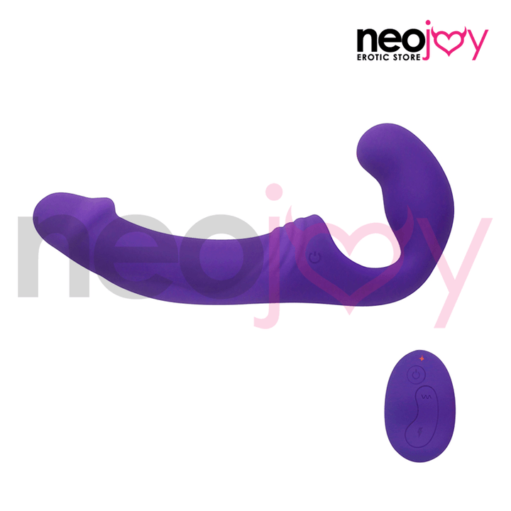 Neojoy Double Rider Strapless Strap-On Vibrator - Purple - Lucidtoys