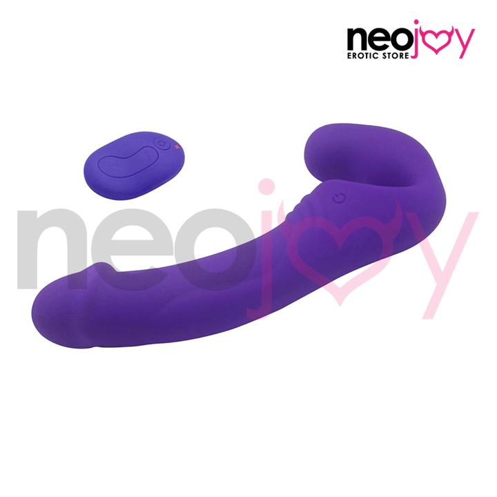 Neojoy Double Rider Strapless Strap-On Vibrator - Purple - Lucidtoys