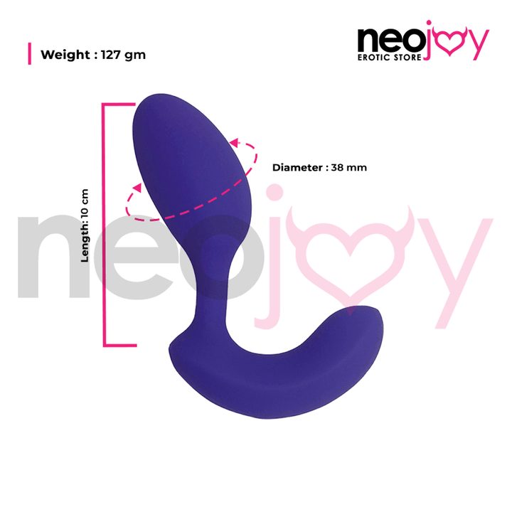 Neojoy Remote Control Vibrating Dual Teaser - Purple - Lucidtoys